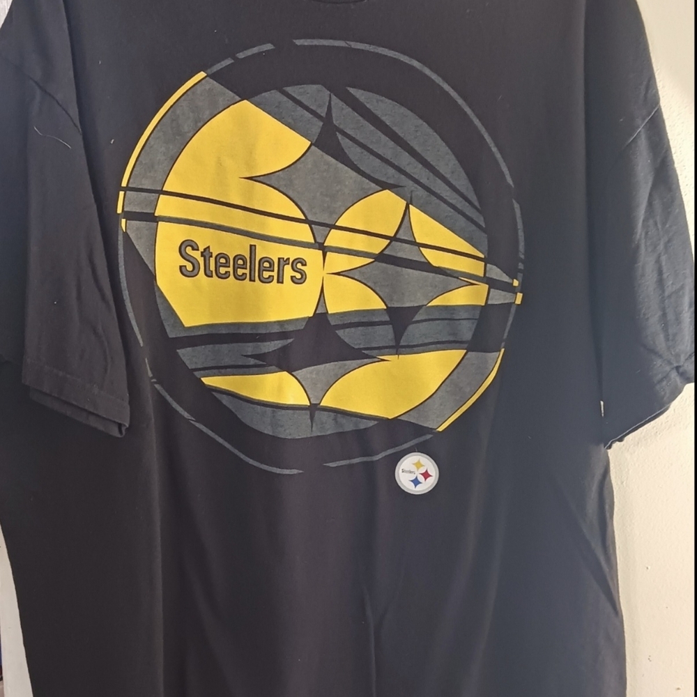 NFL Steelers Black and Yellow Short Sleeve Tee